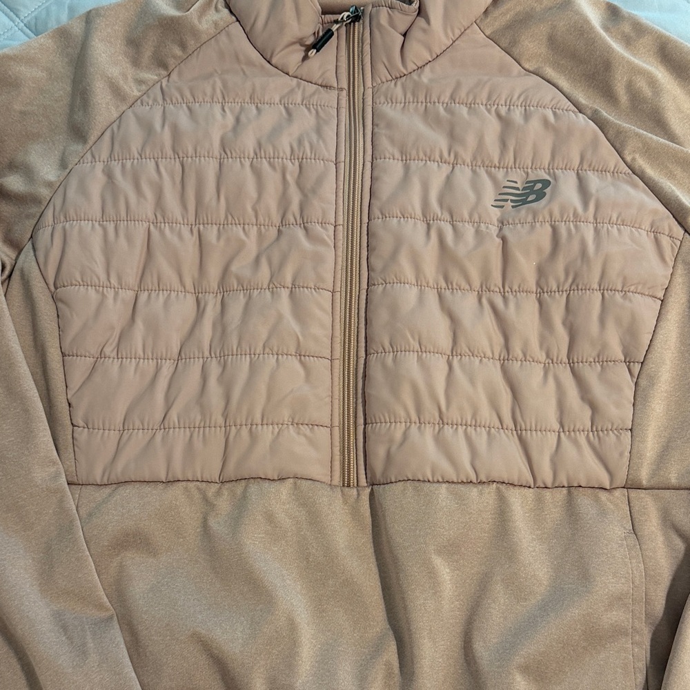 New Balance women’s dusty pink/beige Puffer Jacket